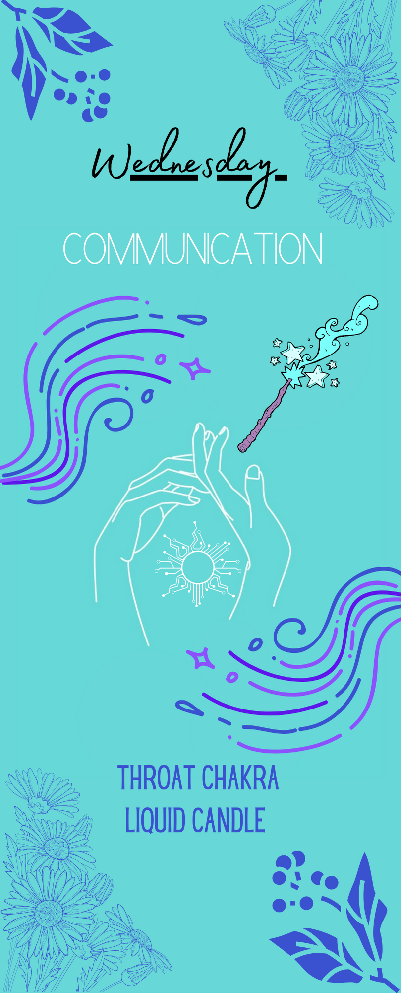Communication Throat Chakra Liquid Candle 5 ml