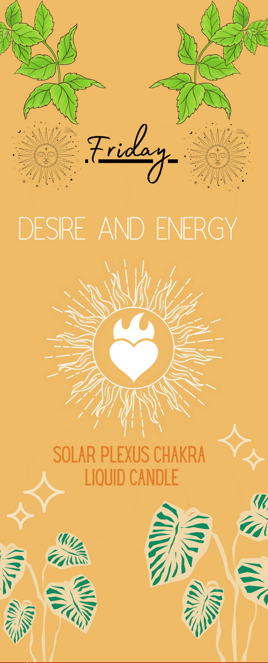 Desire and Energy Solar Plexus Chakra Liquid Candle 100ml