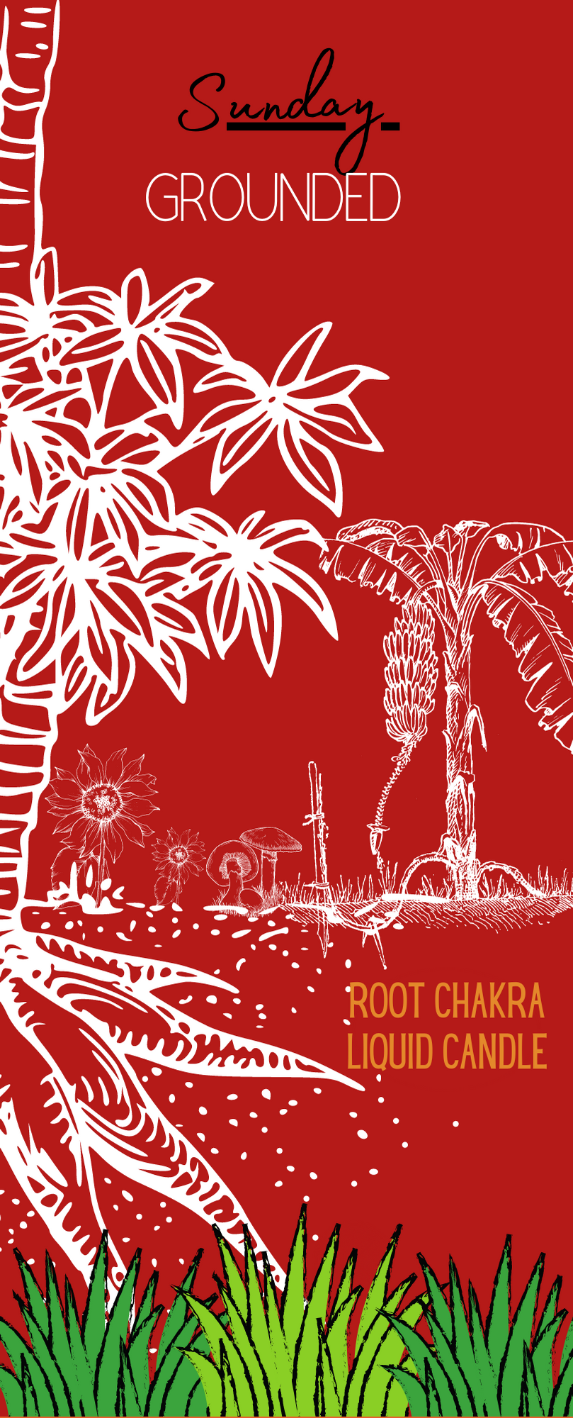 Grounded Root Chakra Liquid Candle 5 ml
